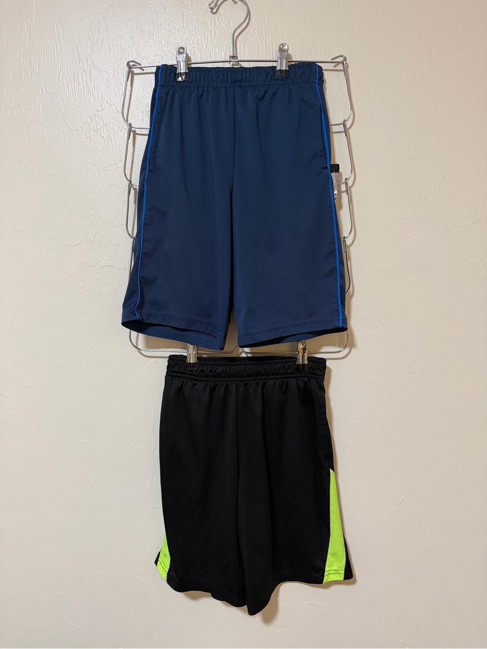 jumping beans Navy Blue and Black Shorts with Blue Trim and Neon Accent